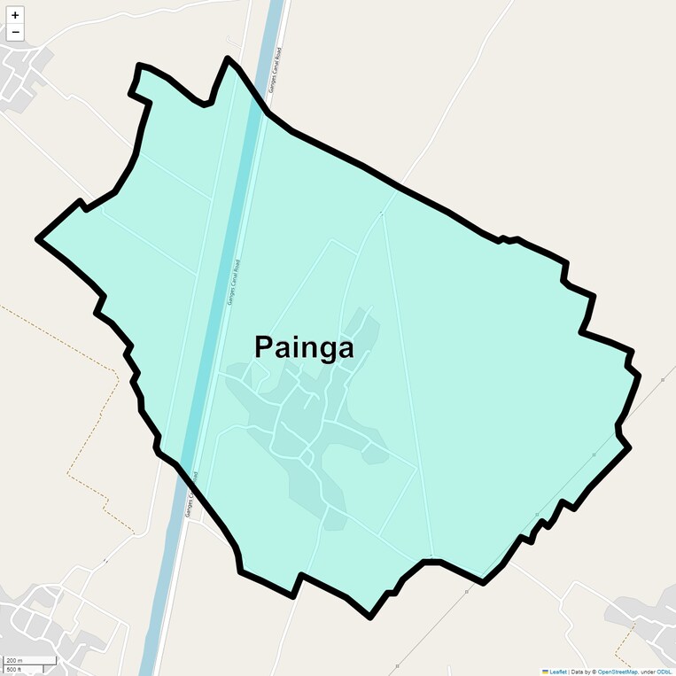 Location Map of Painga