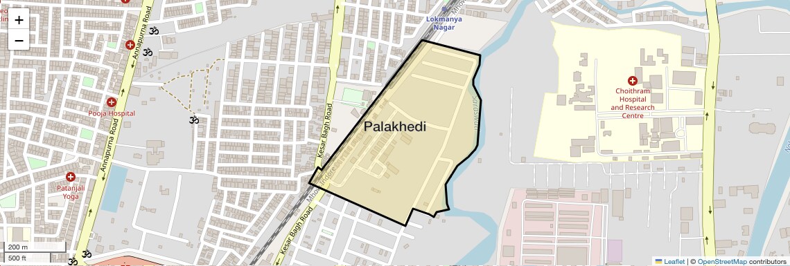 Location Map of Palakhedi, Indore