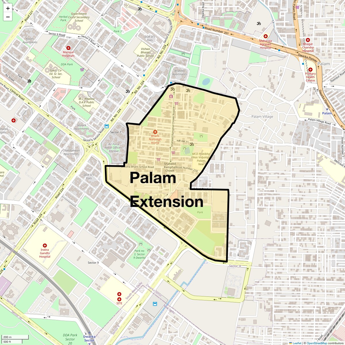 Check Time Travel of Palam Extension, Delhi