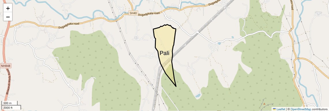 Location Map of Pali, Thane