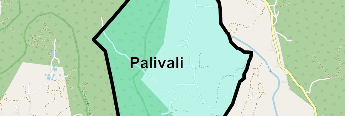 Location Map of Palivali, Thane