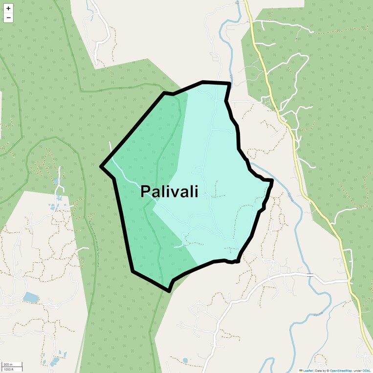 Location Map of Palivali