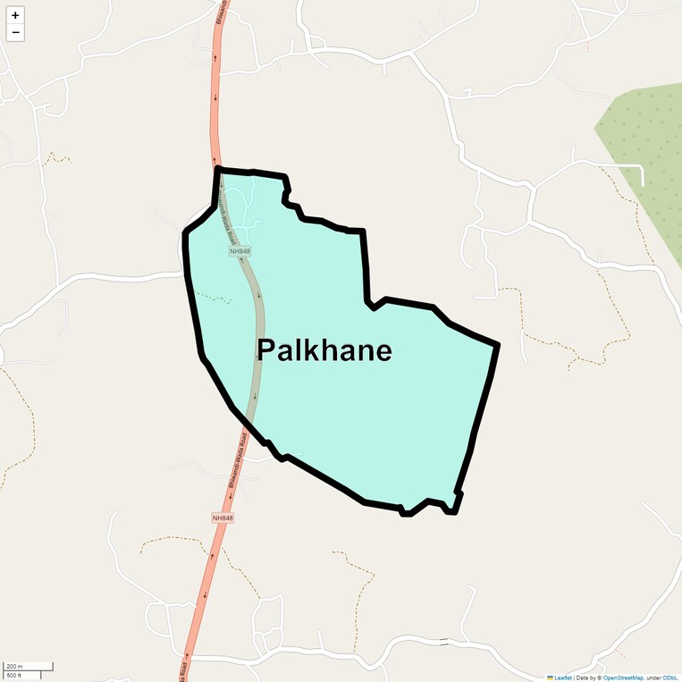 Location Map of Palkhane