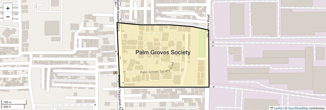 Location Map of Palm Groves Society, Pune