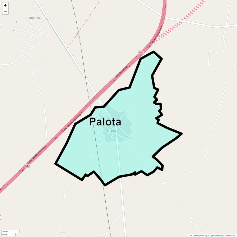Location Map of Palota