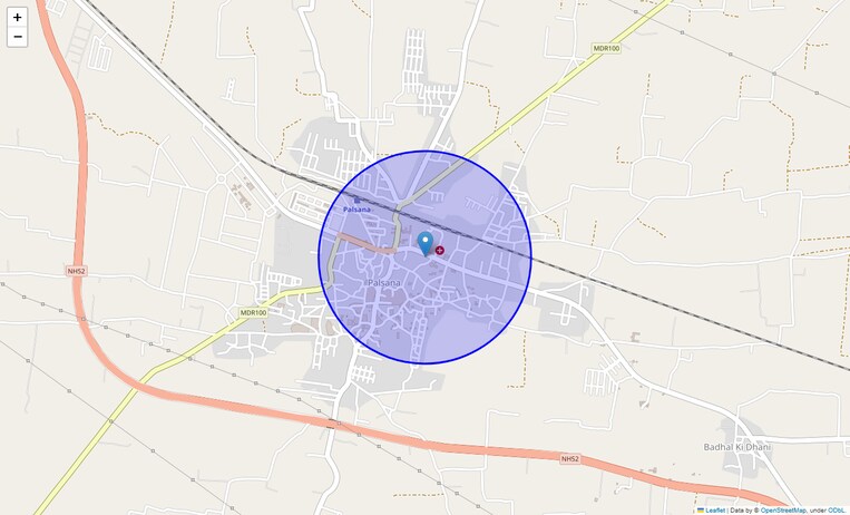 Location Map of Palsana Bypass