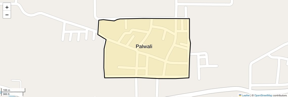 Location Map of Palwali, Faridabad