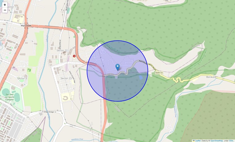Location Map of Panchkula Sector 31