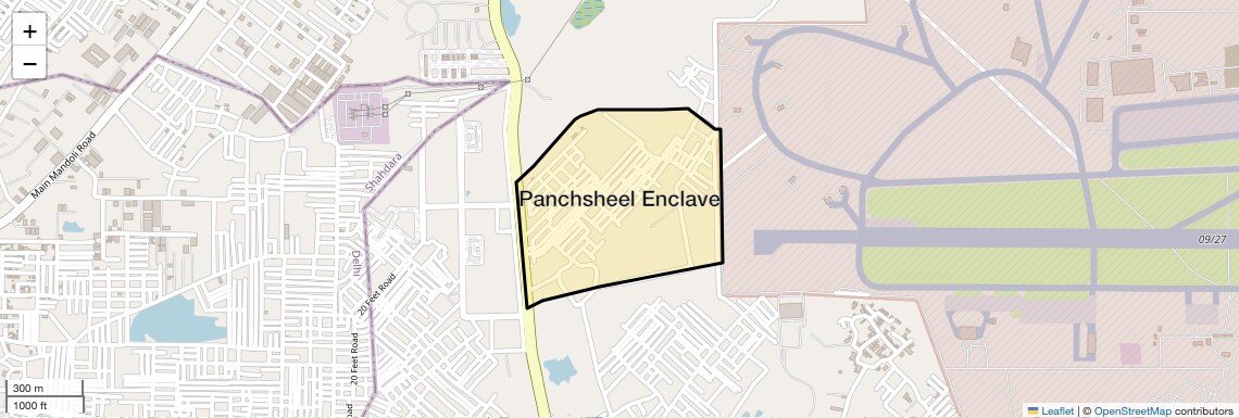 Location Map of Panchsheel Enclave, Ghaziabad