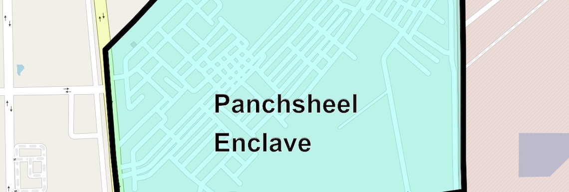 Location Map of Panchsheel Enclave, Ghaziabad