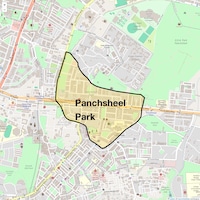 Panchsheel Park Map