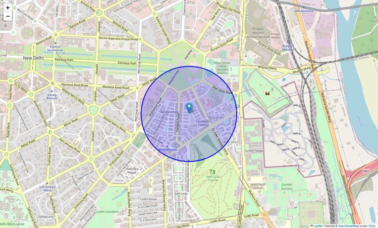Location Map of Pandara Park