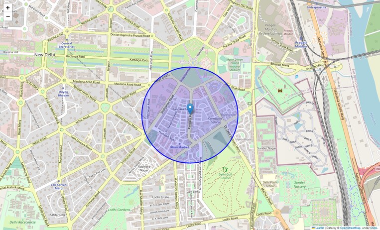 Location Map of Pandara Road