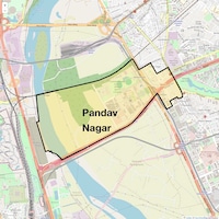 Pandav Nagar Map