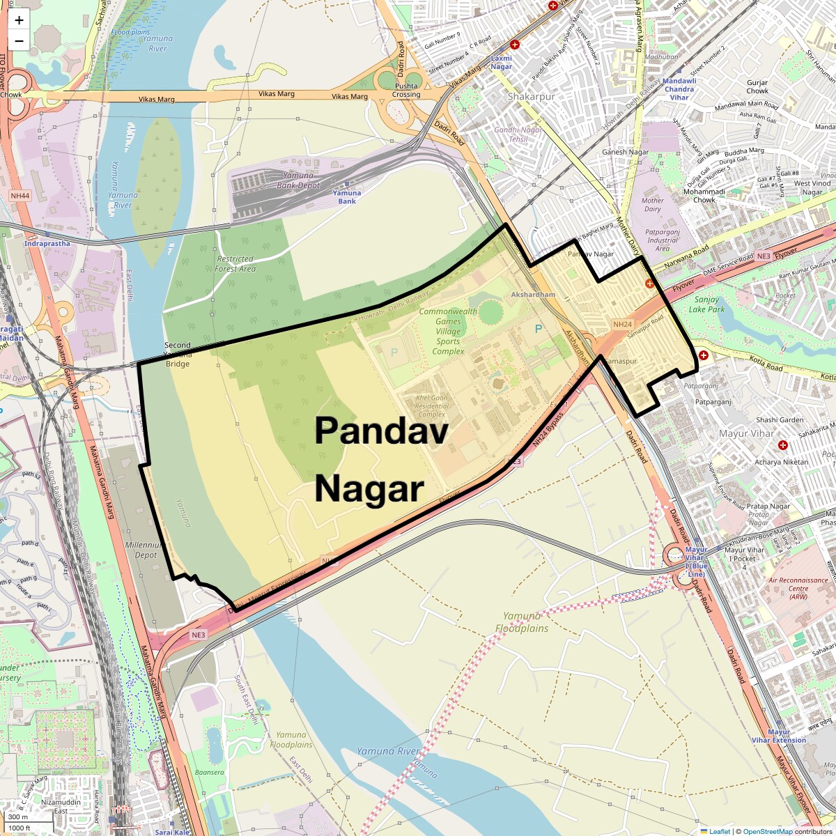Check Time Travel of Pandav Nagar, Delhi
