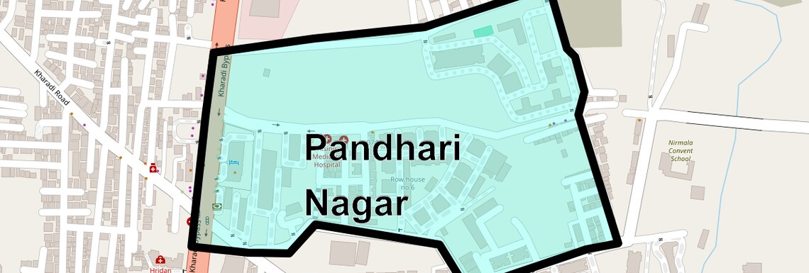 Location Map of Pandhari Nagar, Pune