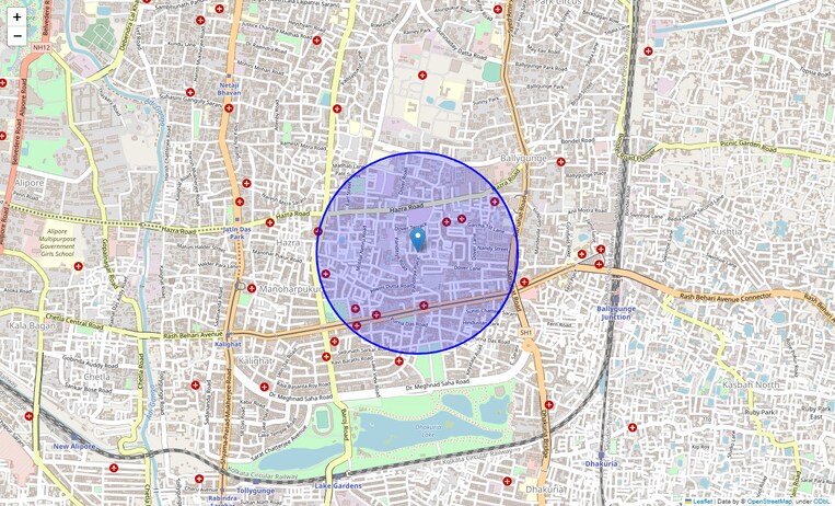 Location Map of Panditiya Road