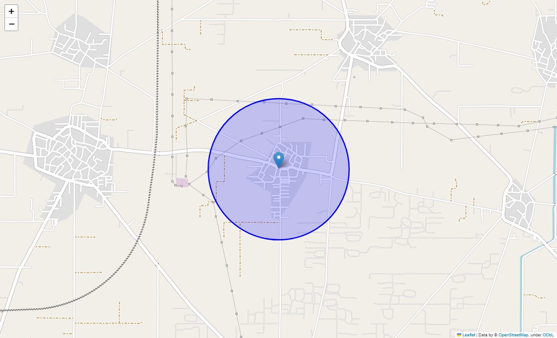 Location Map of Panehra Kalan, Faridabad