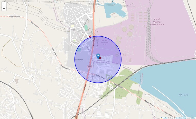 Location Map of Panjara Colony
