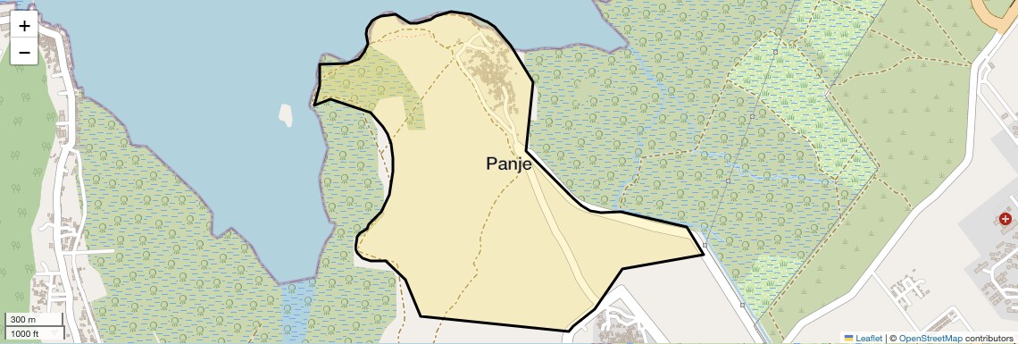 Location Map of Panje, Navi Mumbai