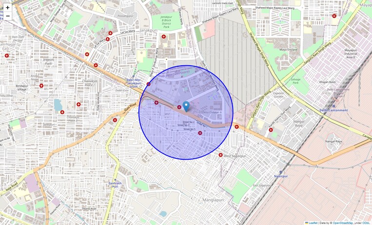 Location Map of Pankha Road