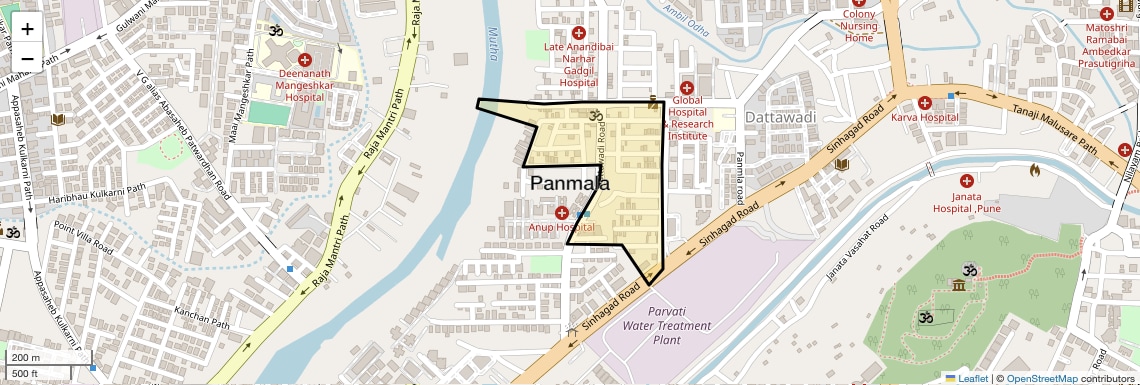 Location Map of Panmala, Pune