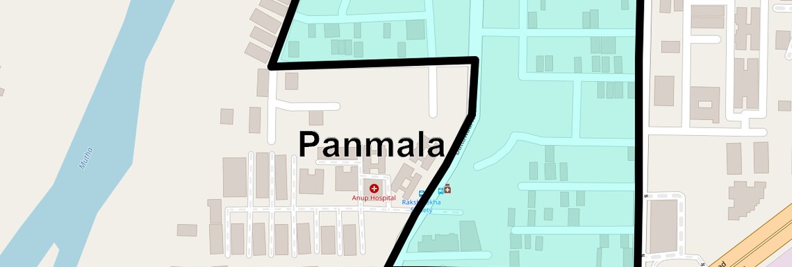 Location Map of Panmala, Pune