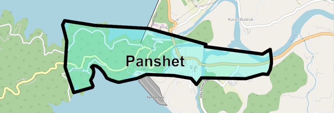 Location Map of Panshet, Pune