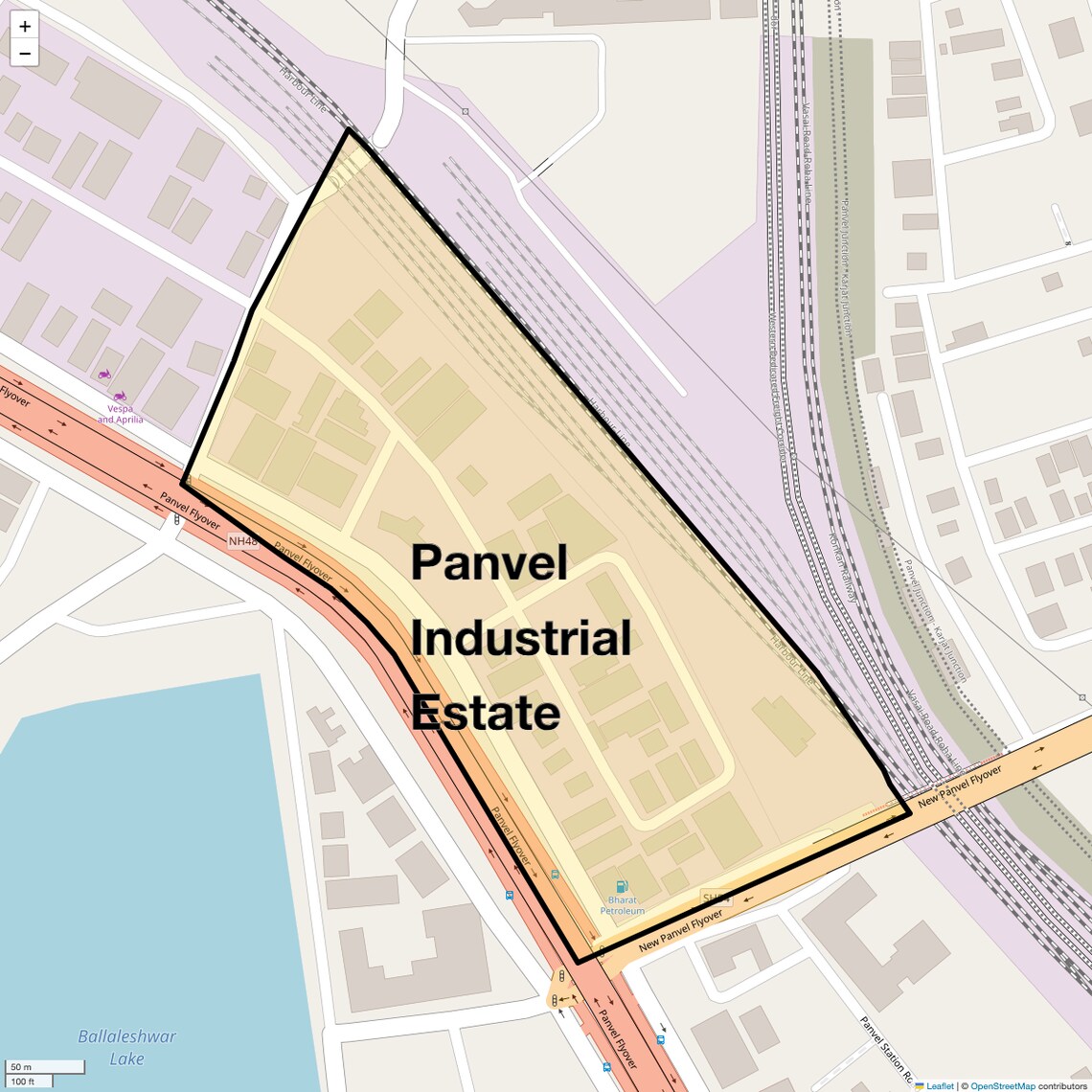 Location Map of Panvel Industrial Estate, Navi Mumbai