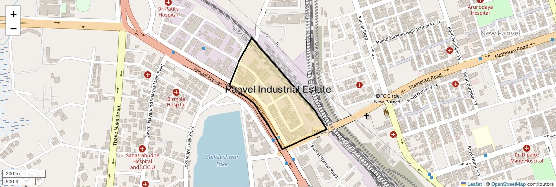 Location Map of Panvel Industrial Estate, Navi Mumbai