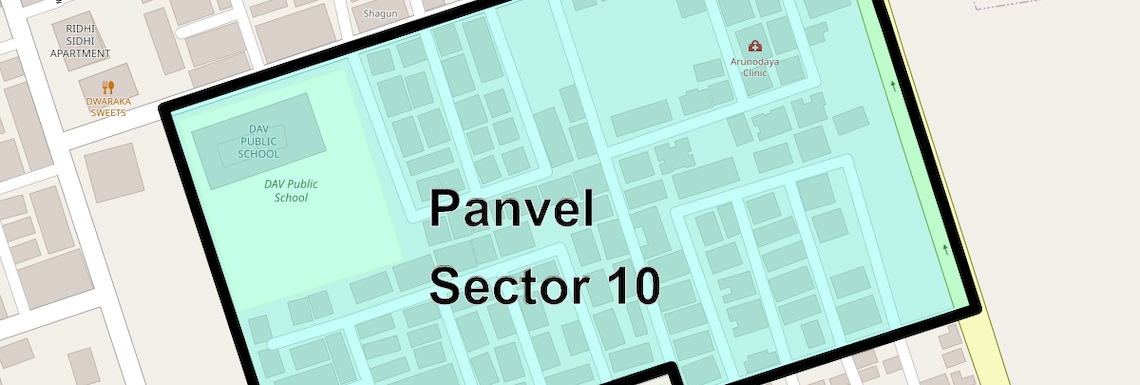 Location Map of Panvel Sector 10, Navi Mumbai