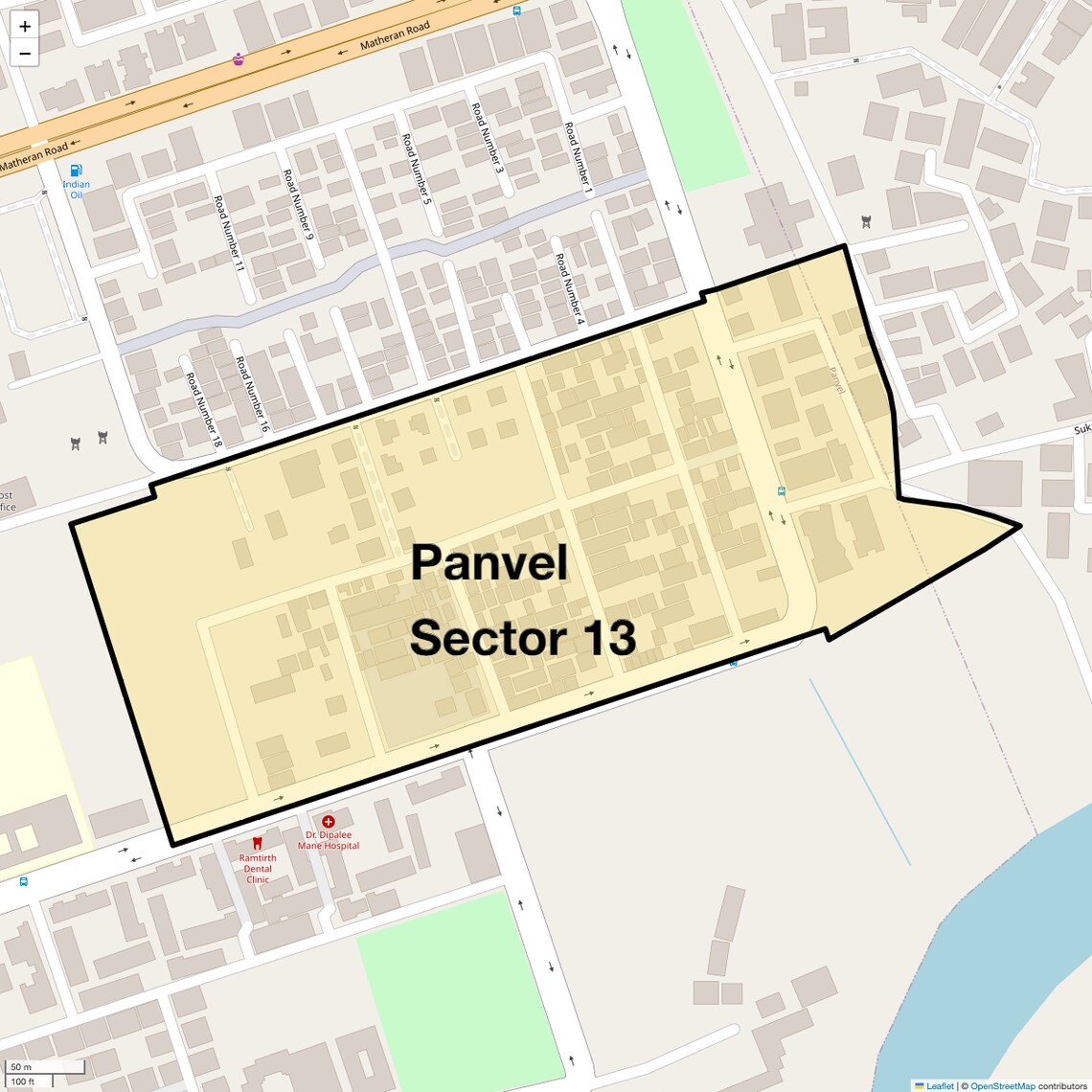 Location Map of Panvel Sector 13, Navi Mumbai