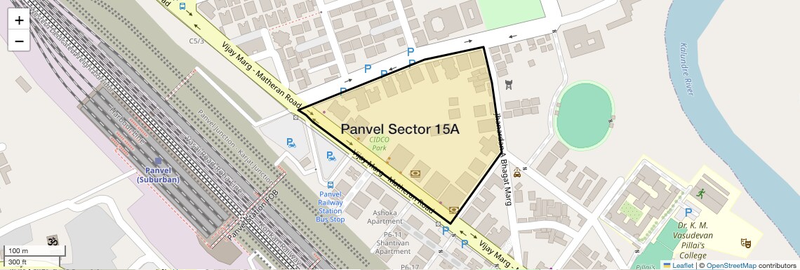 Location Map of Panvel Sector 15A, Navi Mumbai