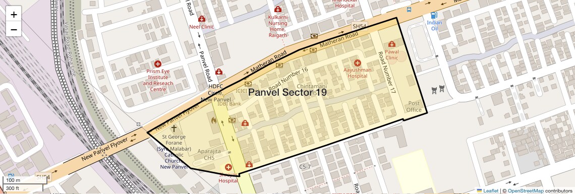 Location Map of Panvel Sector 19, Navi Mumbai