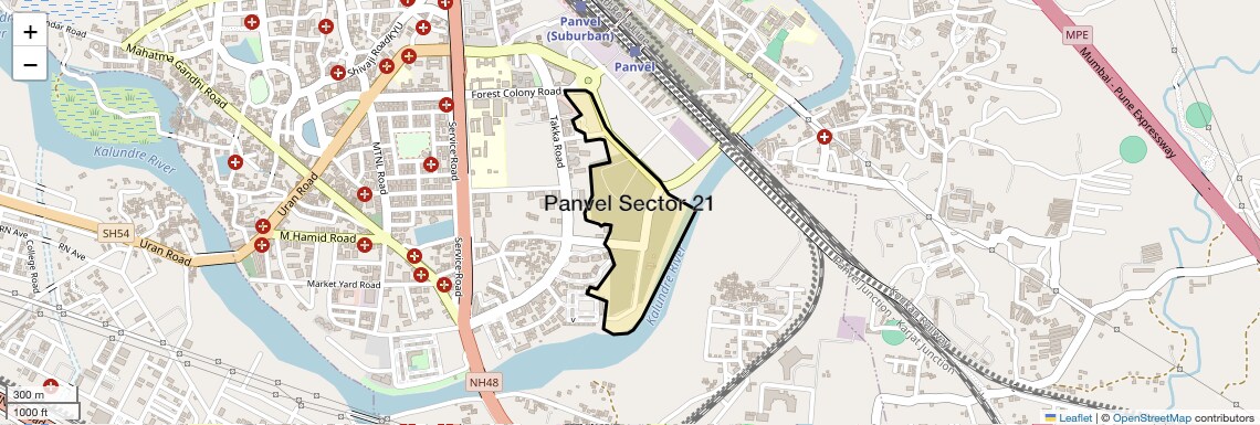 Location Map of Panvel Sector 21, Navi Mumbai