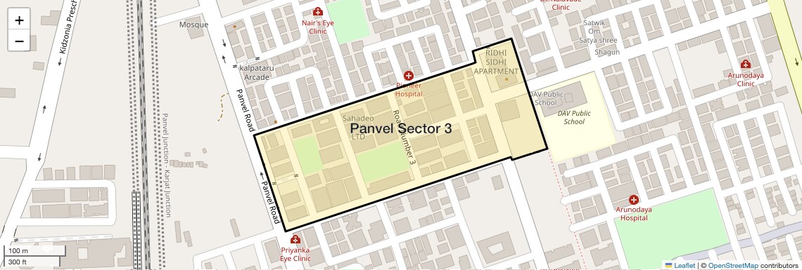 Location Map of Panvel Sector 3, Navi Mumbai