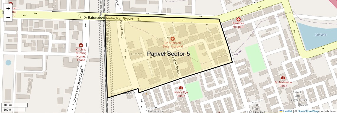 Location Map of Panvel Sector 5, Navi Mumbai