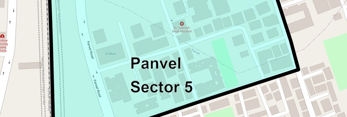 Location Map of Panvel Sector 5, Navi Mumbai