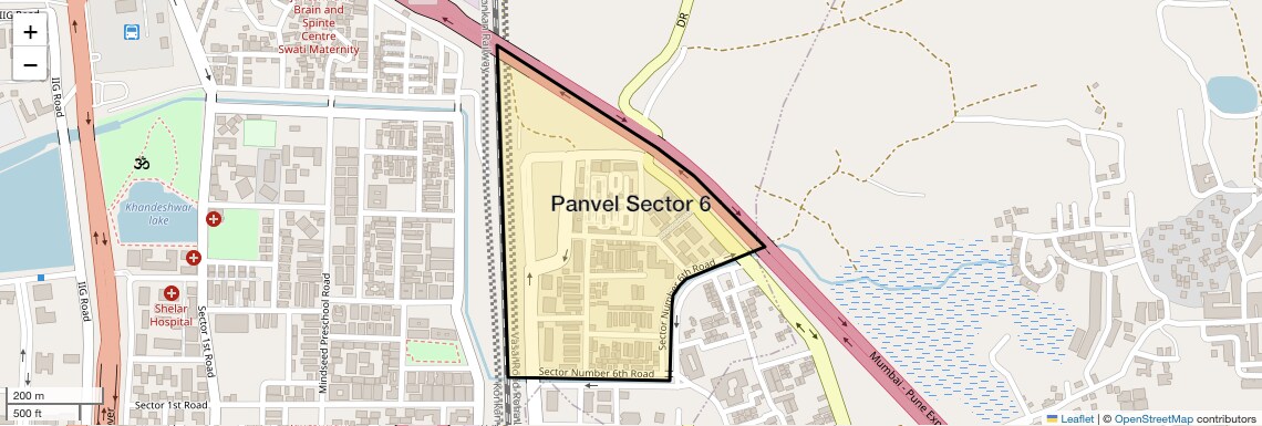 Location Map of Panvel Sector 6, Navi Mumbai