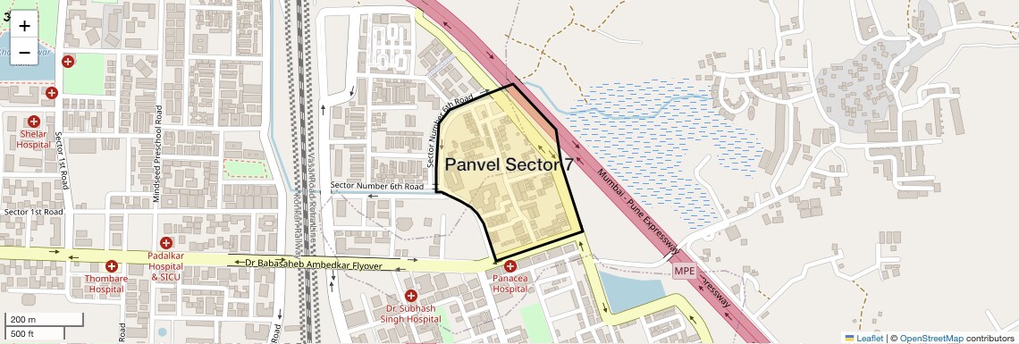 Location Map of Panvel Sector 7, Navi Mumbai