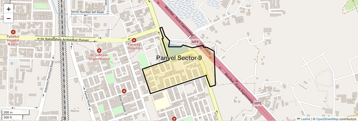 Location Map of Panvel Sector 9, Navi Mumbai