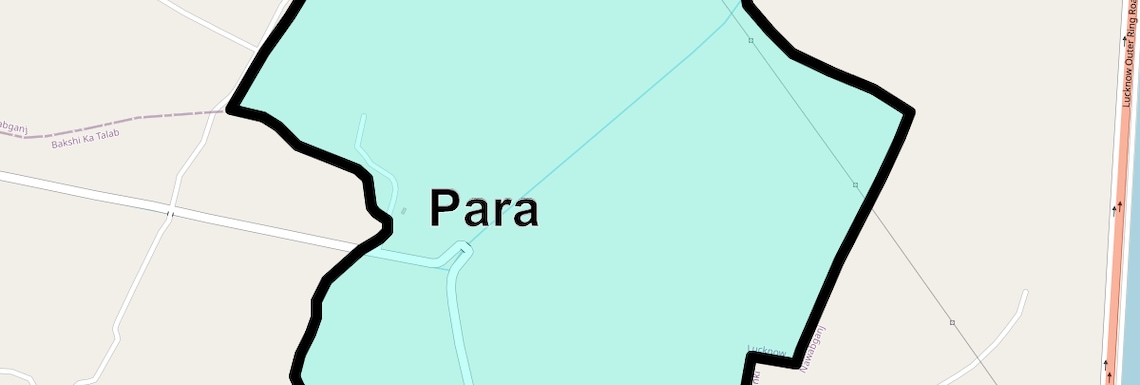 Location Map of Para, Lucknow