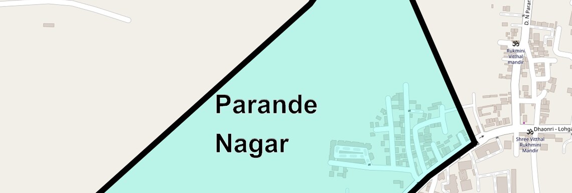 Location Map of Parande Nagar, Pune