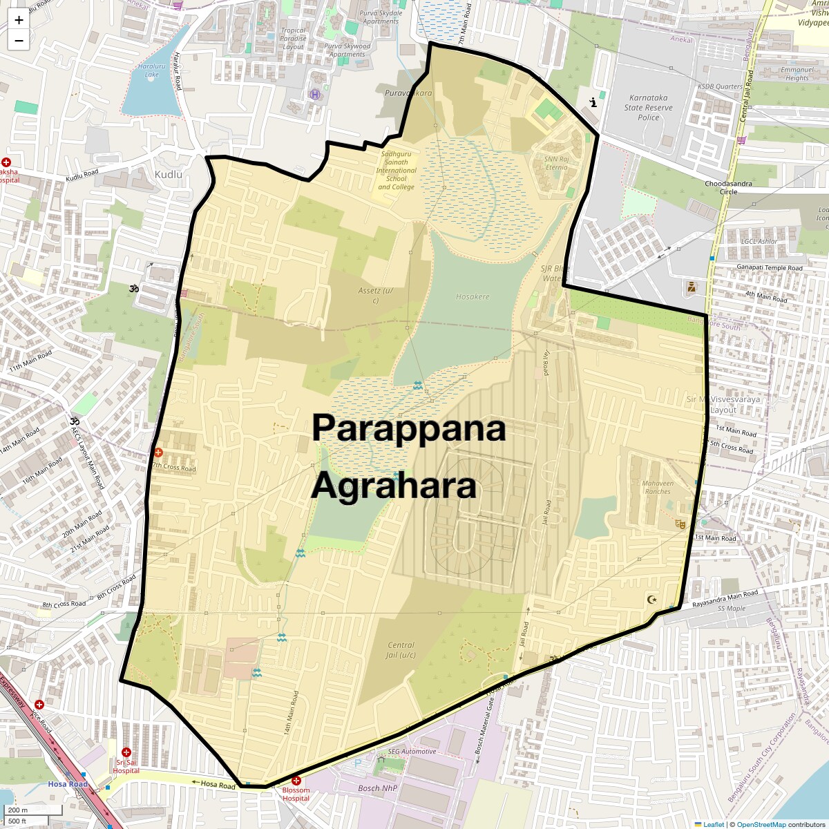 Check Time Travel of Parappana Agrahara, Bangalore