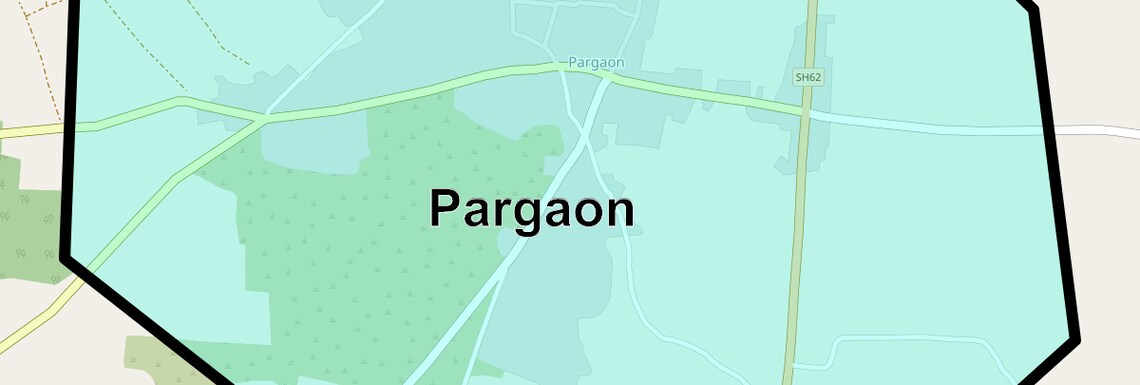 Location Map of Pargaon, Pune