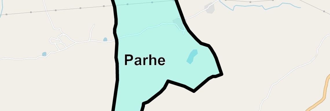 Location Map of Parhe, Thane