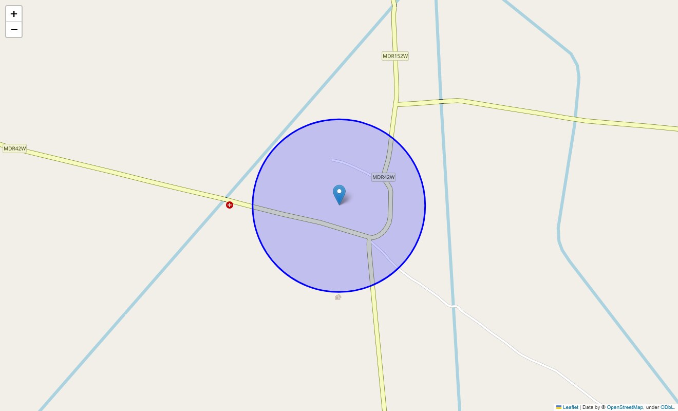 Location Map of Parikshitgarh, Meerut
