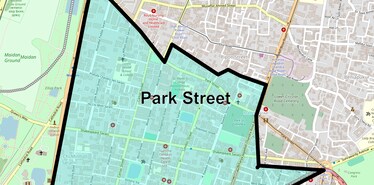 Location Map of Park Street, Kolkata
