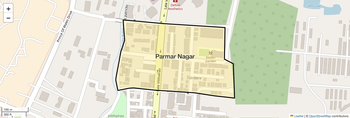 Location Map of Parmar Nagar, Pune