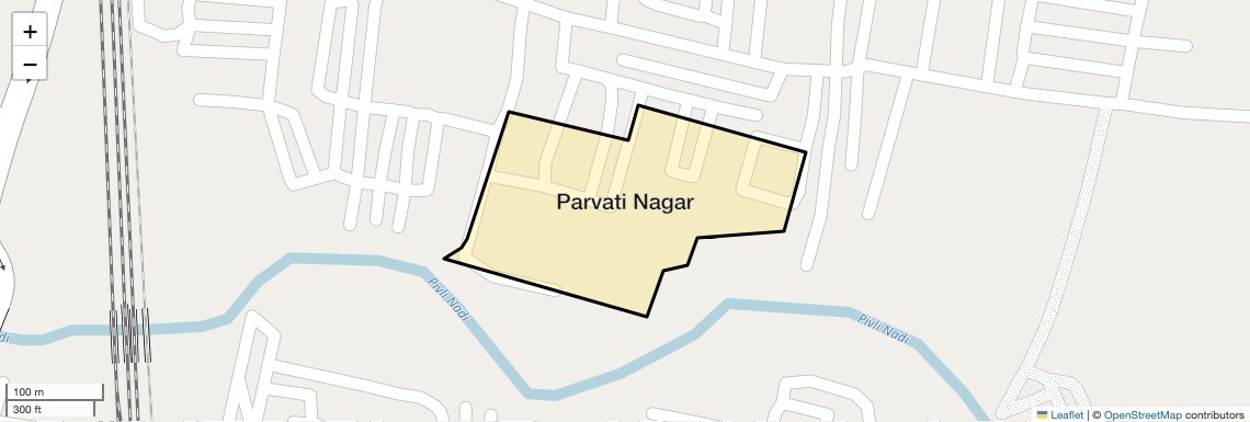 Location Map of Parvati Nagar, Nagpur